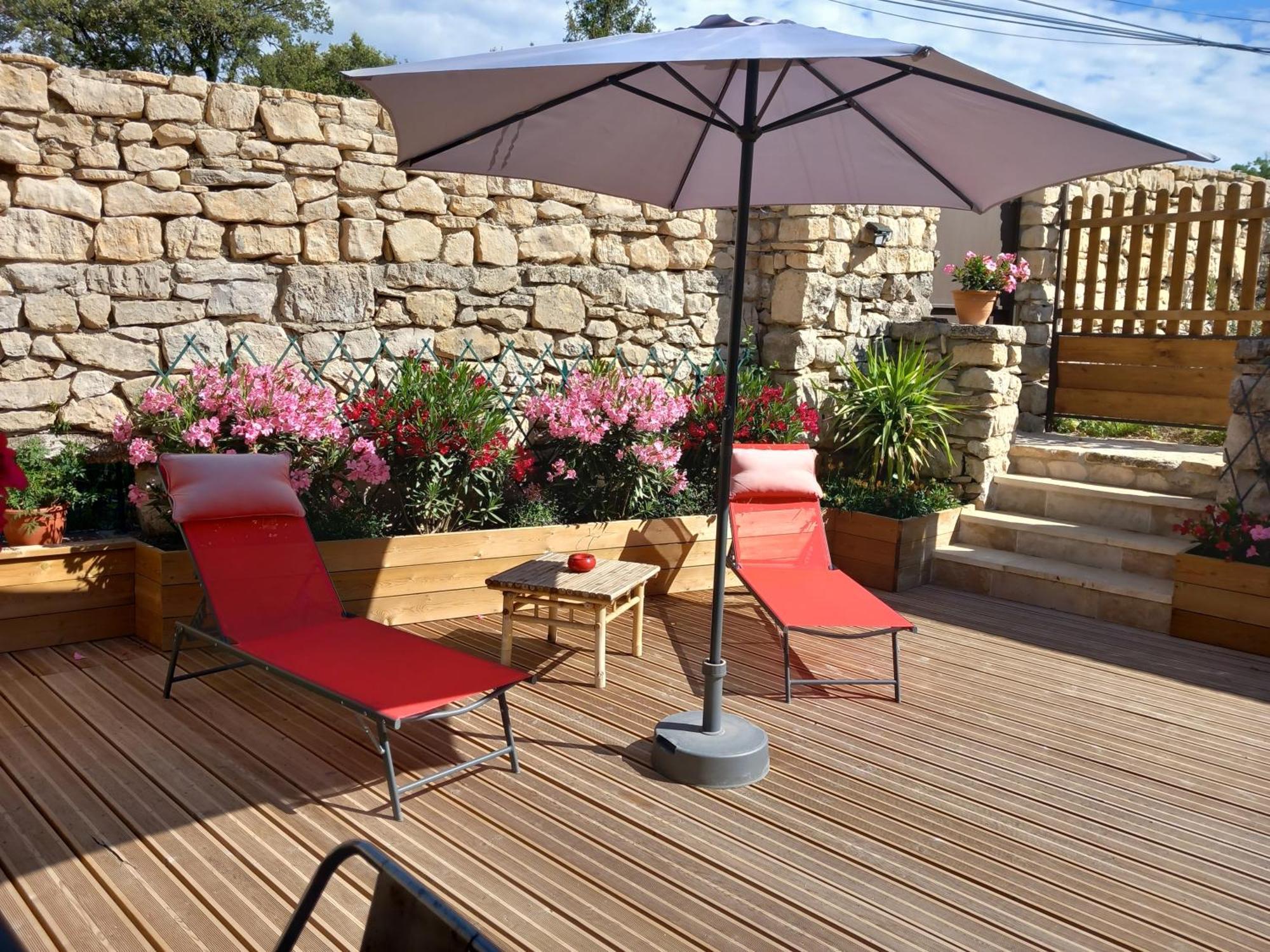 Chez Daniele Chambre Avec Jacuzzi Et Terrasse Privee Murs  Luaran gambar