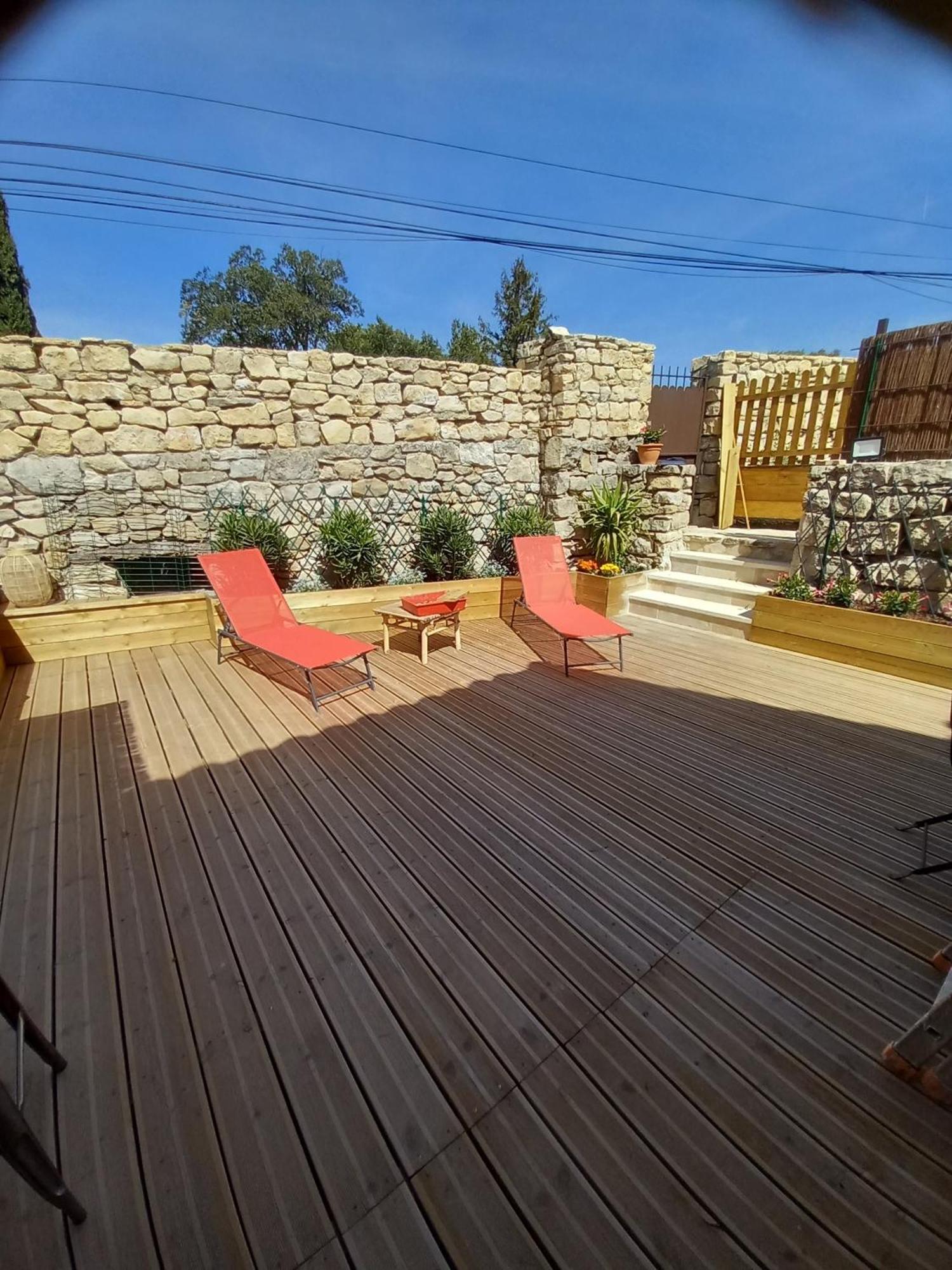Chez Daniele Chambre Avec Jacuzzi Et Terrasse Privee Murs  Luaran gambar